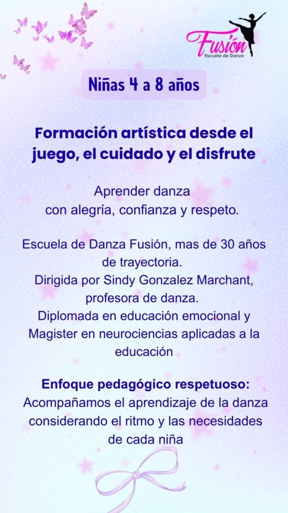Clases de danza infantil en la serena