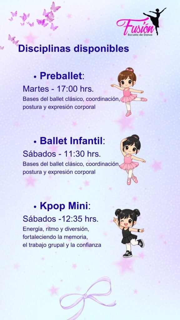 Clases de danza infantil en la serena