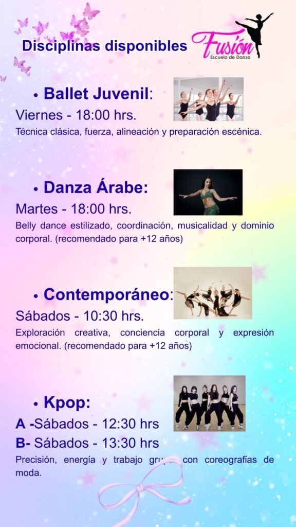 Clases de danza juvenil en la serena