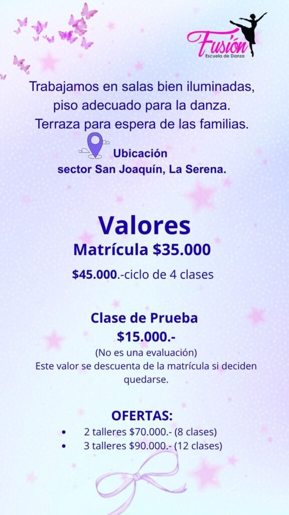 Clases de danza infantil en la serena